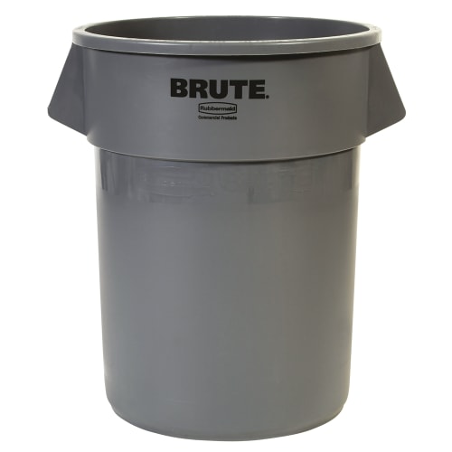 Rubbermaid Vented Brute 55 Gallon Waste Container, Gray